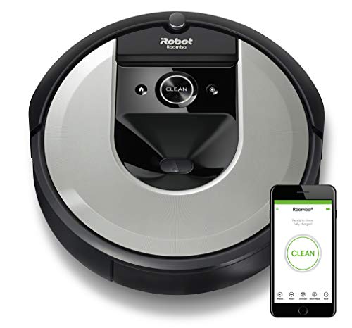iRobot Roomba i7 (i7156) Saugroboter, 3-stufiges Reinigungssystem, intelligente Raumerfassung, Zeitplanreinigung, 2 Multibodenbürsten, WLAN App Staubsauger Roboter, für Tierhaare, Waschbarer Behälter